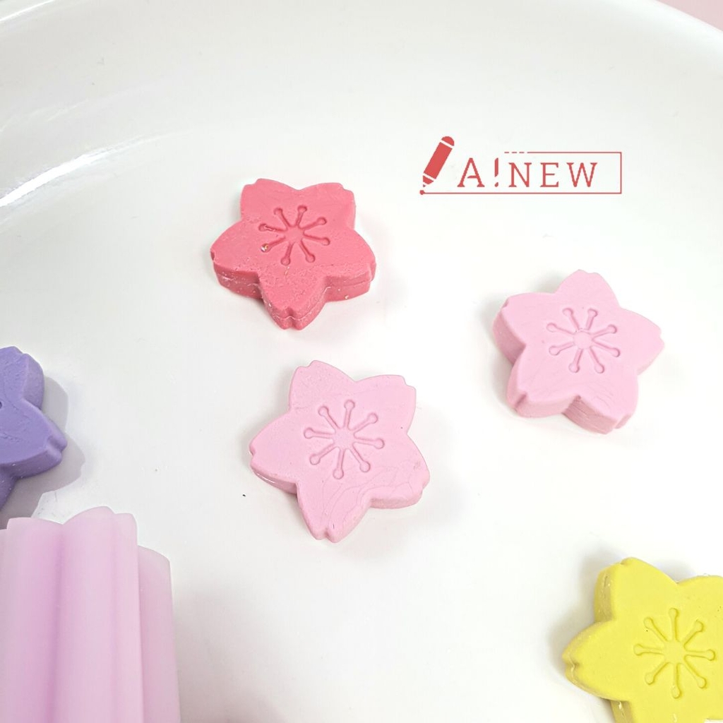 Combo 3 thỏi gôm tẩy bút chì hoa Anh Đào (tặng 4 viên tẩy hoa anh đào nhỏ)