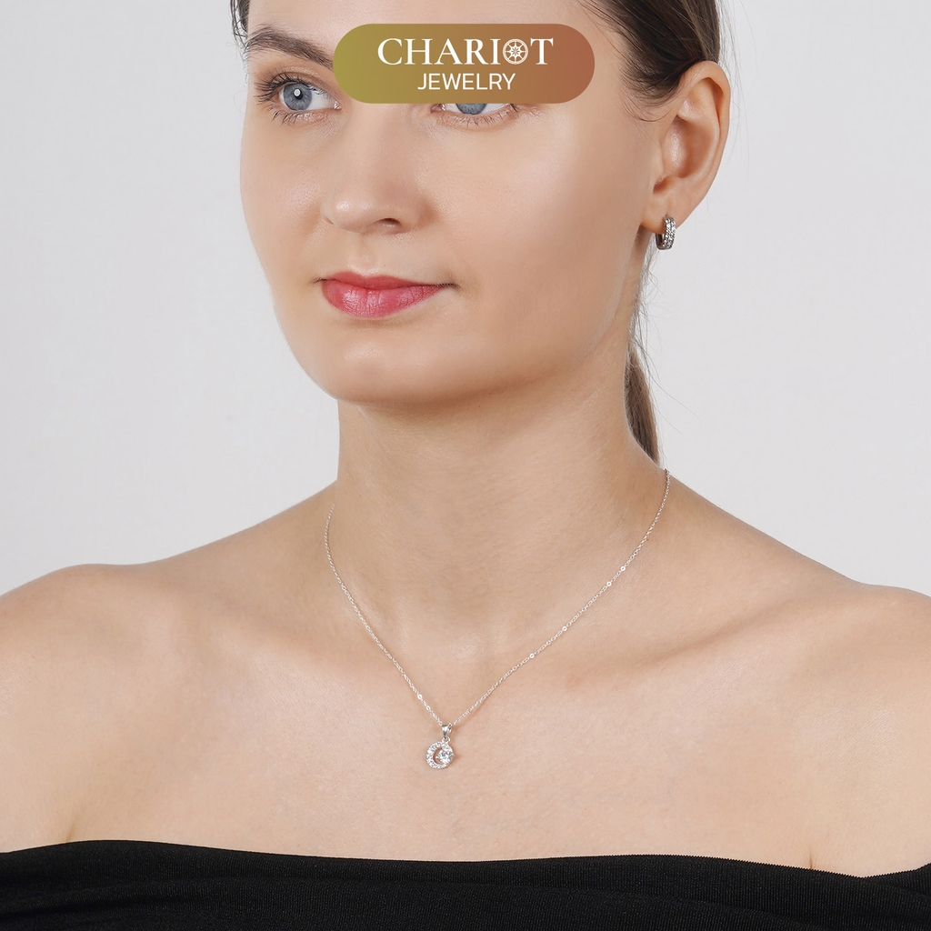 Dây Chuyền Bạc S925 DCJ118 Mặt Hình Tròn Chariot Jewelry