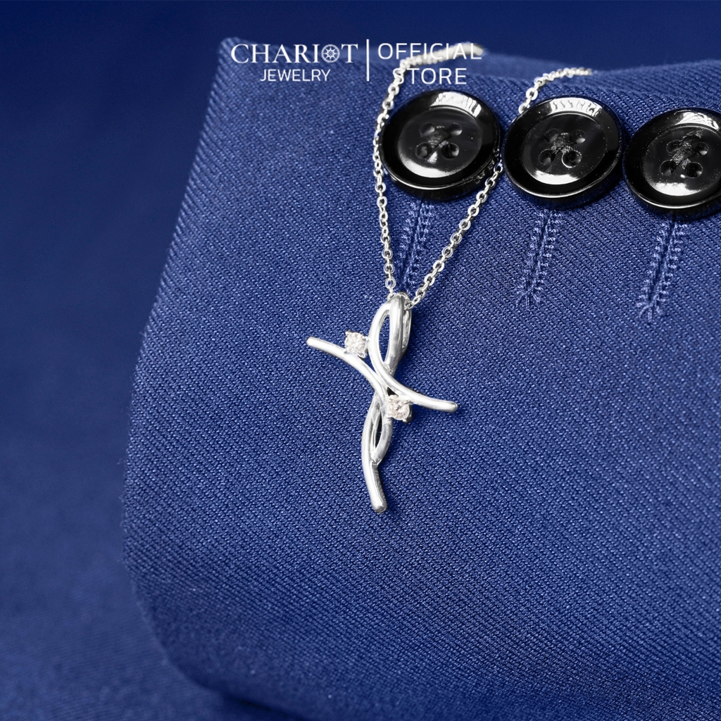 Dây chuyền bạc DCJ41 925 Vòng xoay ma thuật ChariotJewelry