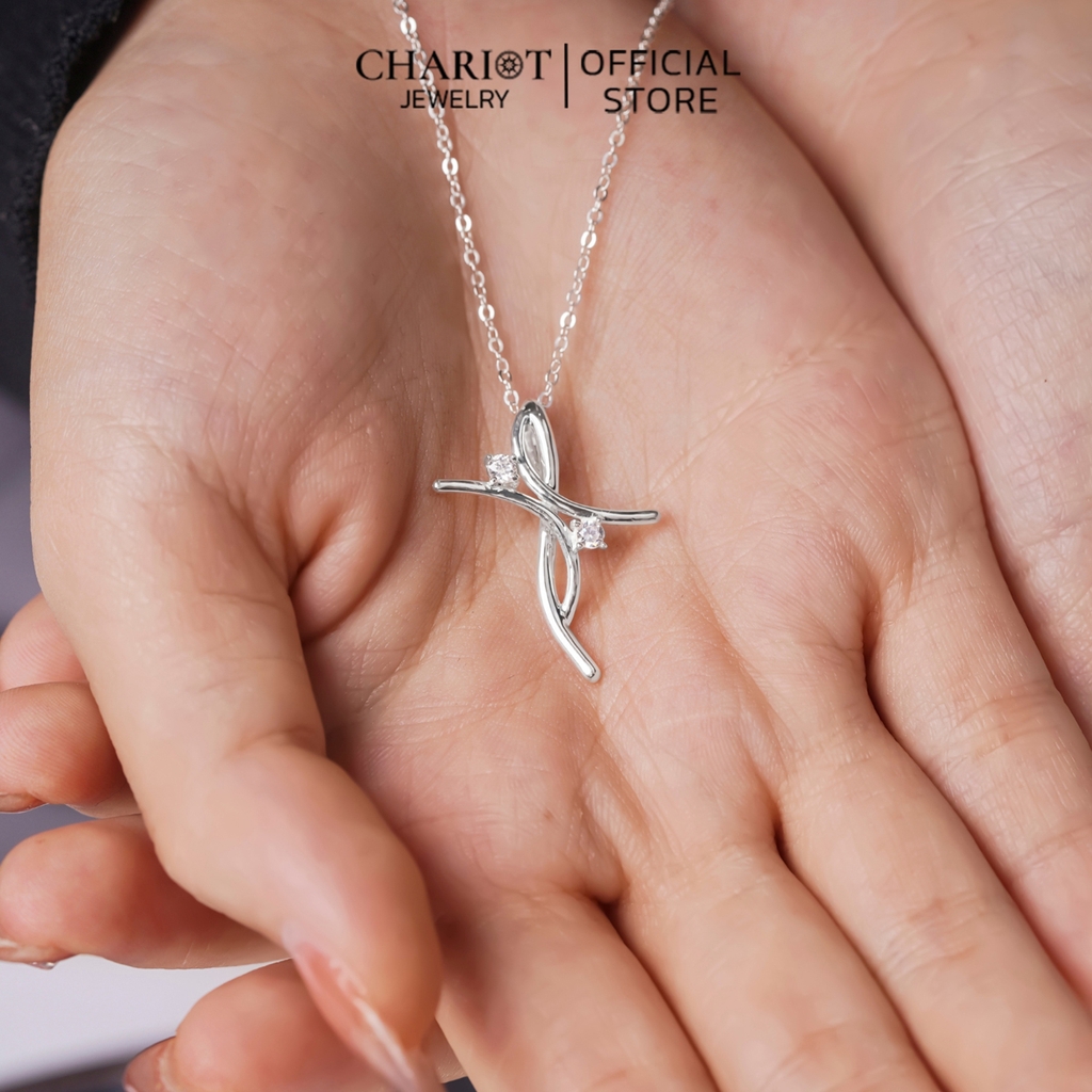 Dây chuyền bạc DCJ41 925 Vòng xoay ma thuật ChariotJewelry