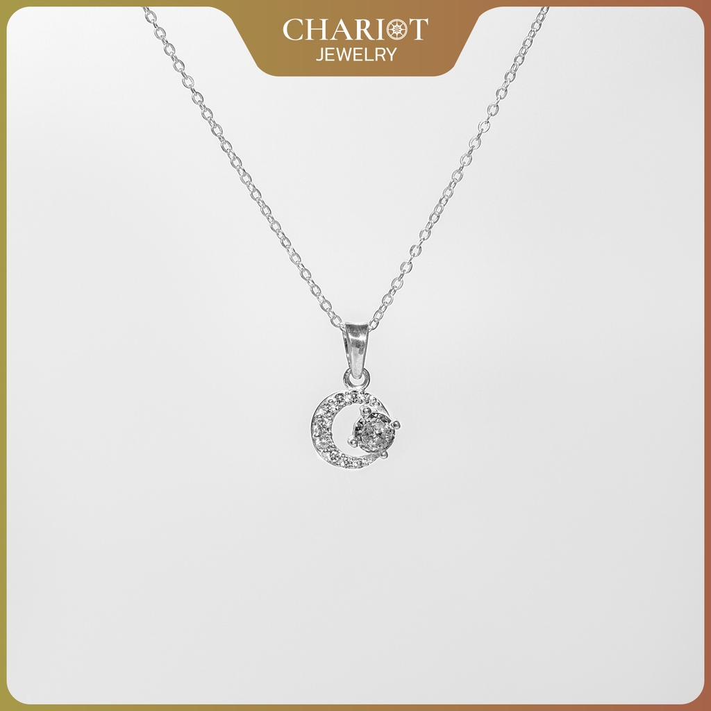 Dây Chuyền Bạc S925 DCJ118 Mặt Hình Tròn Chariot Jewelry