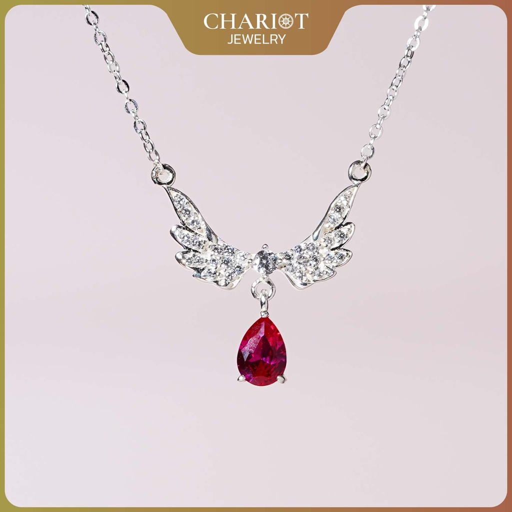 Dây chuyền bạc DCJ55 cánh thiên thần s925 ChariotJewelry