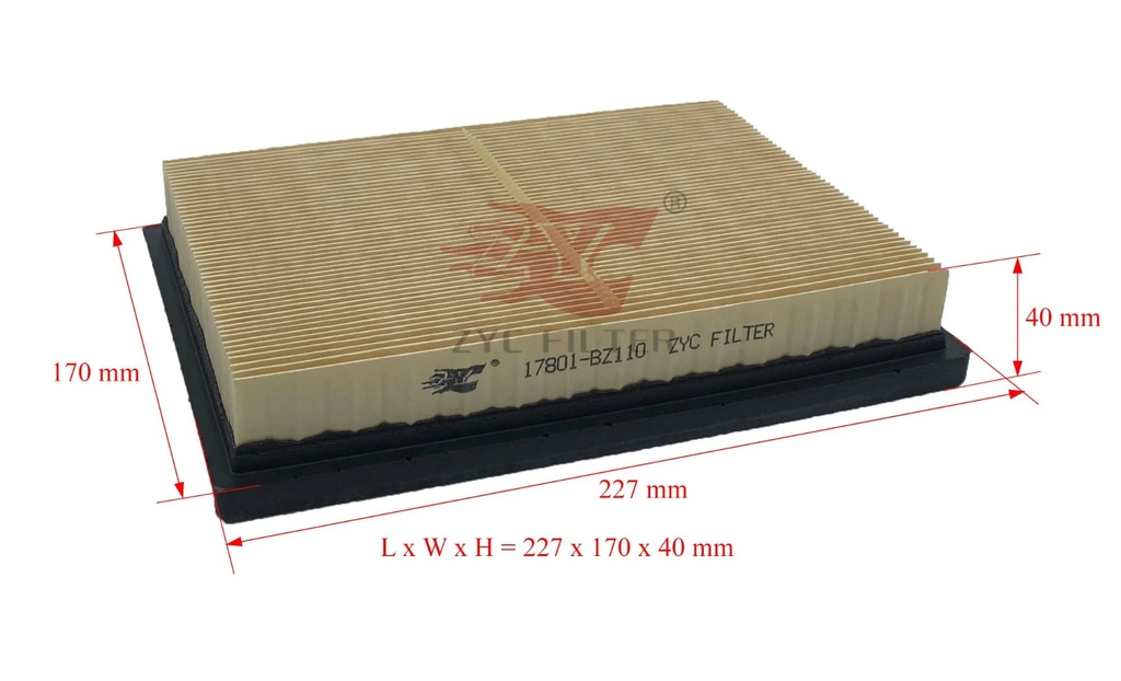 Lọc gió động cơ TOYOTA Veloz, Raize, Avanza đời 2022~ (Mã: 17801-BZ110)