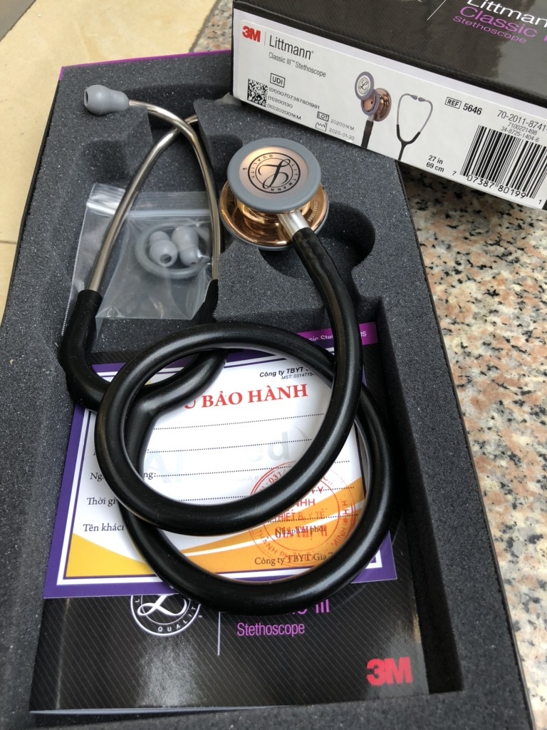 Ống nghe Littmann Classic III High Polished Copper & Black Limited Edition 5646