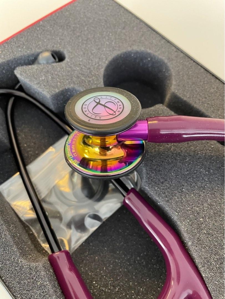 Ống Nghe Littmann® Cardiology IV ™ Màu Polished Rainbow & Plum - Violet Stem 6239 (Limited)