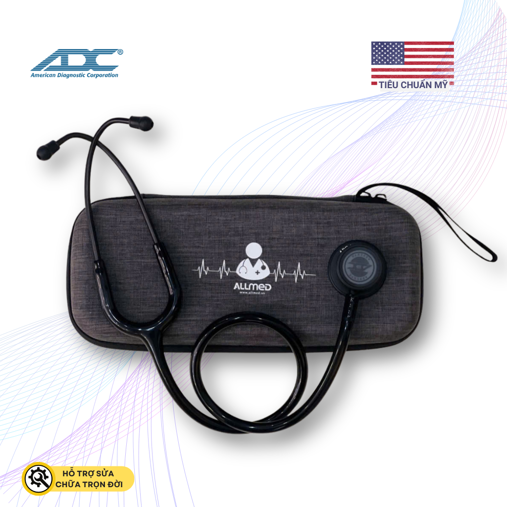 Ống Nghe 2 mặt ADC 608 màu full đen (Tactical)