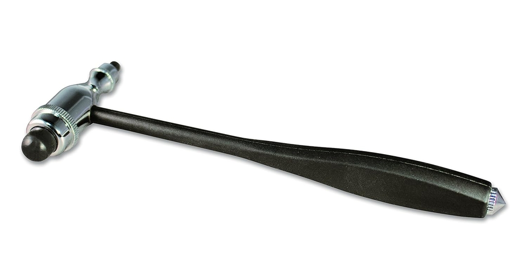 Búa ADC 3694BK Tromner Neurological Reflex with có đầu bàn chải, màu đen, mạ crome sáng