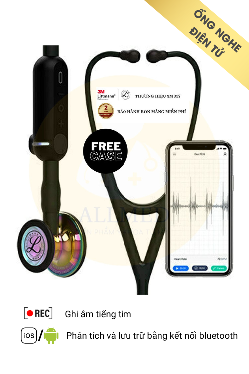 Ống Nghe 3M™ Littmann® CORE Digital Stethoscope - High Polish Rainbow & Black 8570