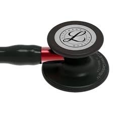 Ống Nghe Littmann Cardiology IV™ Full Black, Red Stem 6200