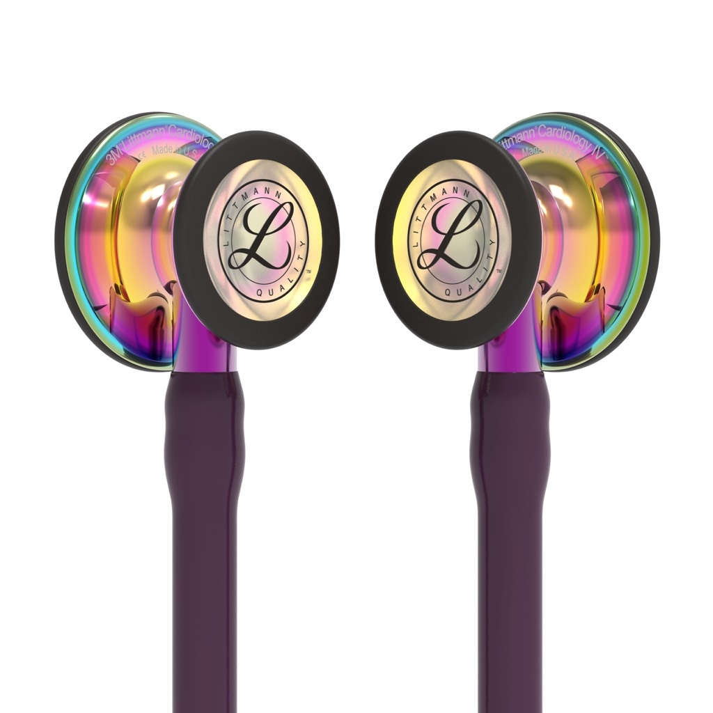 Ống Nghe Littmann® Cardiology IV ™ Màu Polished Rainbow & Plum - Violet Stem 6239 (Limited)