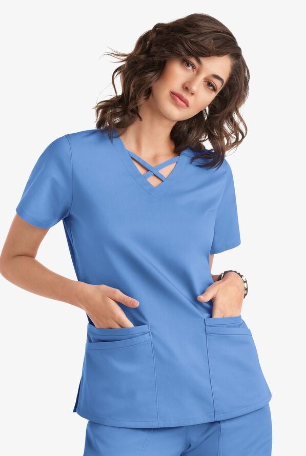 Scrubs UA Butter-Soft STRETCH Crisscross Nữ Nhập 100% từ Mỹ