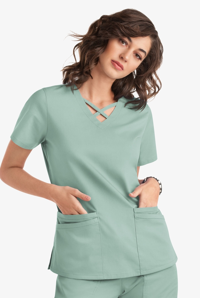 Scrubs UA Butter-Soft STRETCH Crisscross Nữ Nhập 100% từ Mỹ