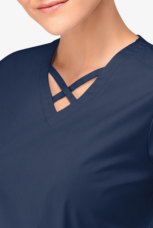 Scrubs UA Butter-Soft STRETCH Crisscross Nữ Nhập 100% từ Mỹ