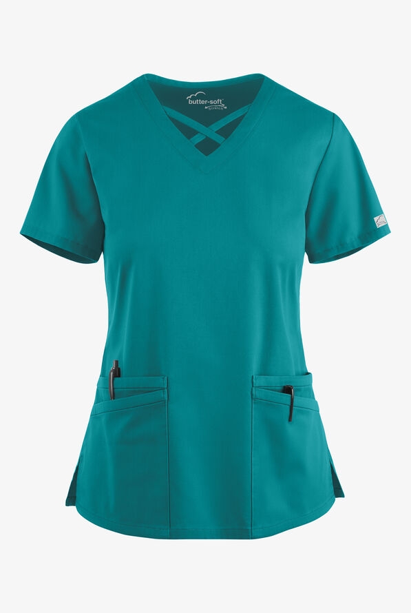 Scrubs UA Butter-Soft STRETCH Crisscross Nữ Nhập 100% từ Mỹ