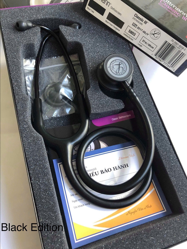 Ống Nghe Littmann Classic III ™ Black Edition Chestpiece 5803