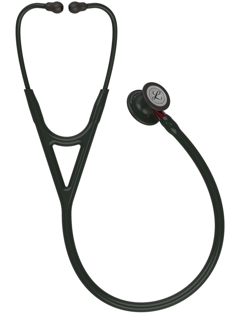 Ống Nghe Littmann Cardiology IV™ Full Black, Red Stem 6200