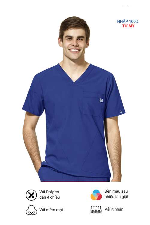 Scrubs Wonderwink W123 Nam Nhập 100% từ Mỹ