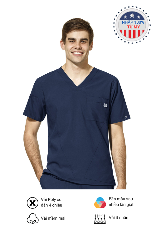 Scrubs Wonderwink W123 Nam Nhập 100% từ Mỹ