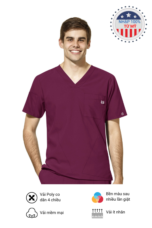 Scrubs Wonderwink W123 Nam Nhập 100% từ Mỹ