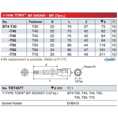 Đầu bits sao khẩu 1/2 BT4