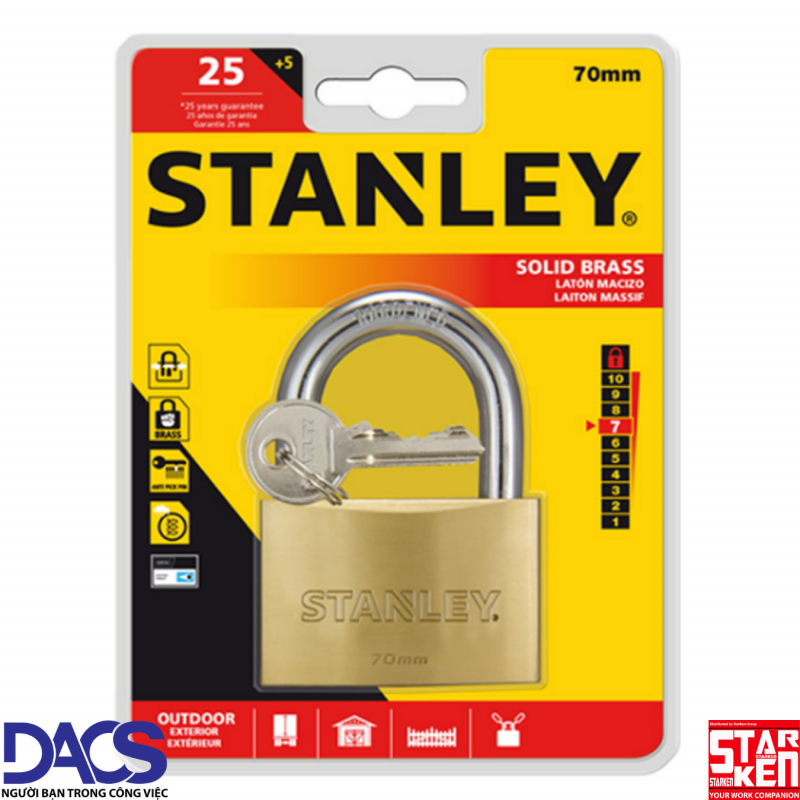 Ổ khóa càng tiêu chuẩn Stanley S742-034 70mm standard Shackle