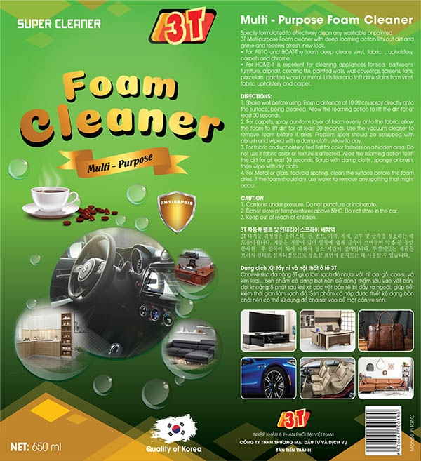 chai vệ sinh đa năng Foam Cleaner 3T