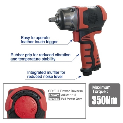 Súng xiết bu lông 3/8 Shinano SI-1605SR