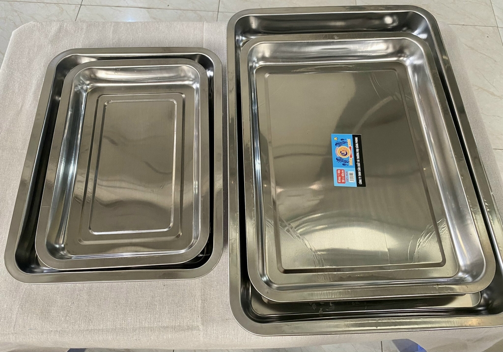 Combo 4 khay inox