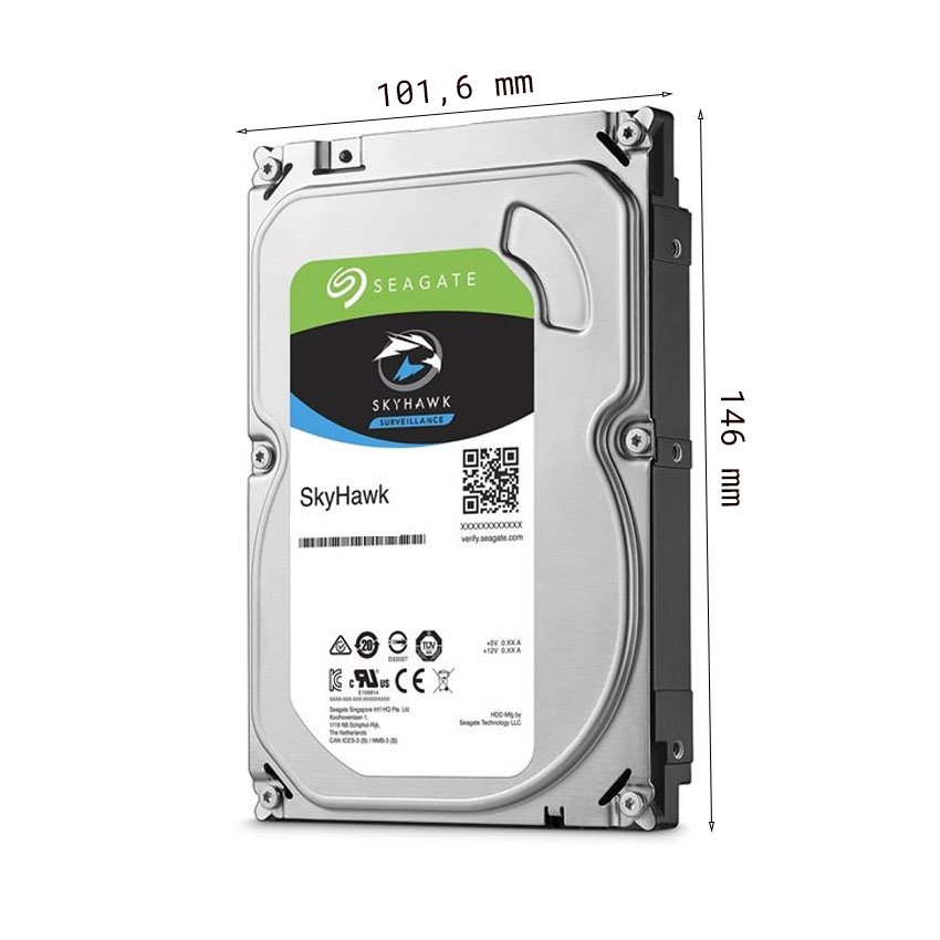 Ổ cứng HDD Seagate SkyHawk 1TB 3.5 inch, 5900RPM, SATA, 64MB Cache