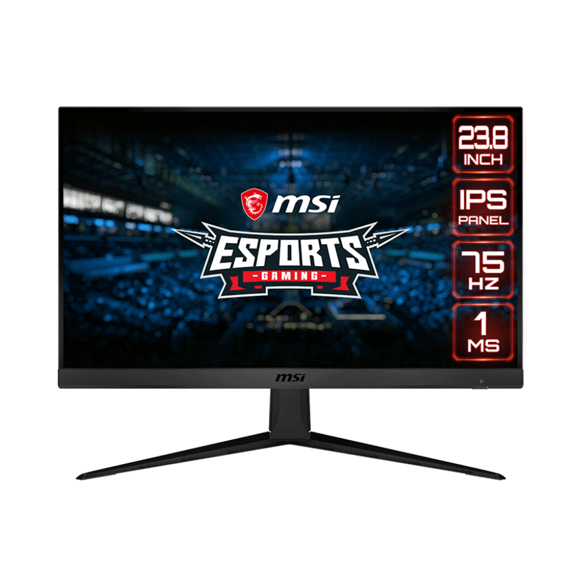 Màn hình MSI G241V E2 (23.8inch/FHD/IPS/75Hz/1ms/250nits/HDMI+DP+Audio/Freesync)