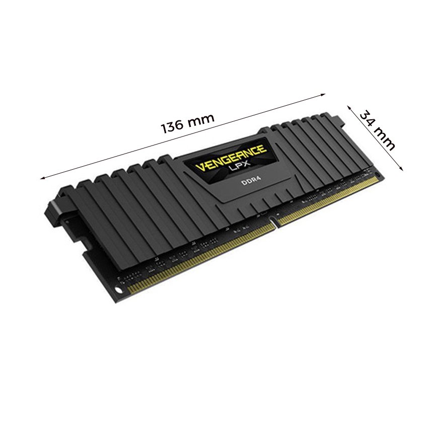 Ram DDR4 Corsair 8G3200 Vengeance LPX (1x 8GB) CMK8GX4M1E3200C16