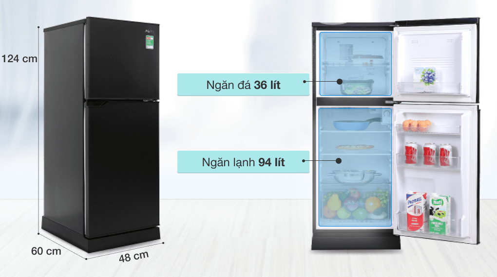 Tủ lạnh Aqua 130 lít AQR T150FA (BS)