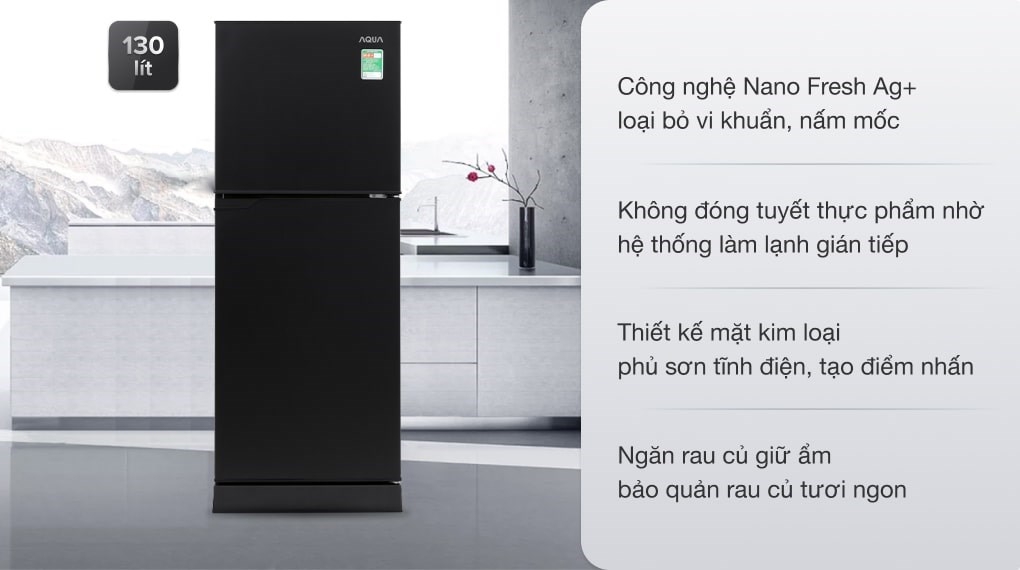 Tủ lạnh Aqua 130 lít AQR T150FA (BS)