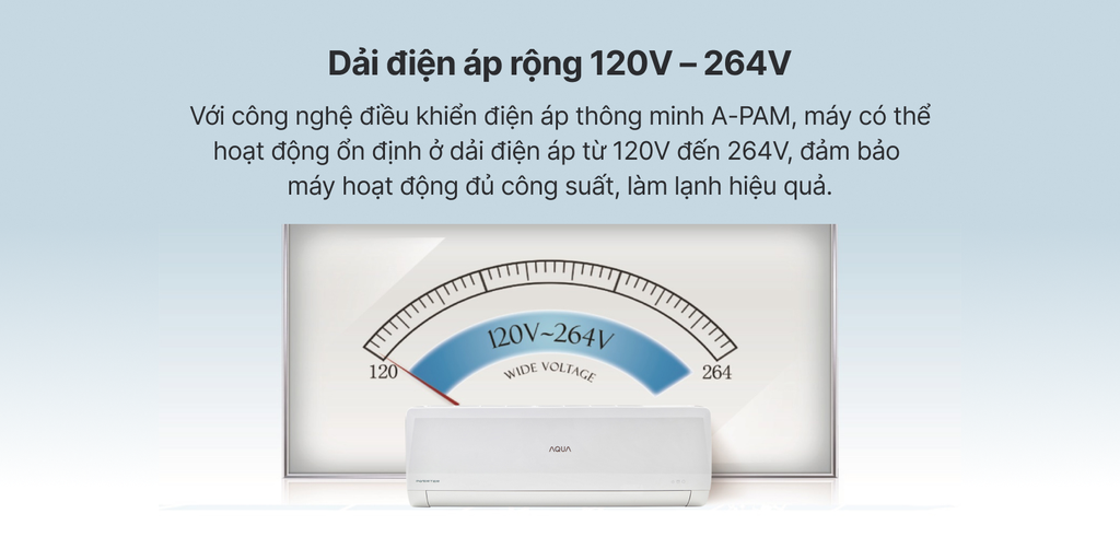 Điều Hòa Aqua 1 chiều Inverter 12.000 BTU AQA KCRV 13TK