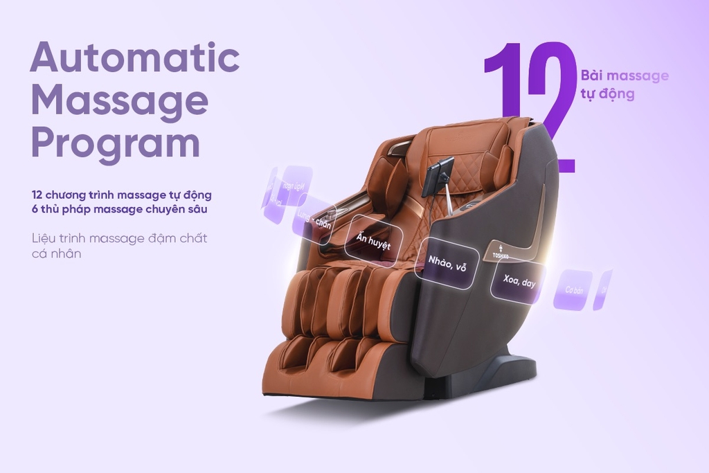 Ghế massage trị liệu 4D Toshiko T90