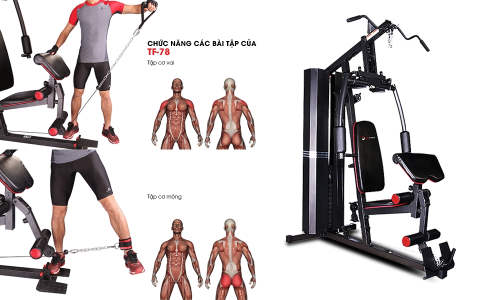 GIÀN TẠ ĐA NĂNG TECH FITNESS TF 78