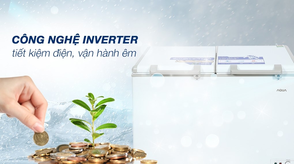 Tủ đông AQUA Inverter 1 Ngăn Đông 319 lít AQF C4201E