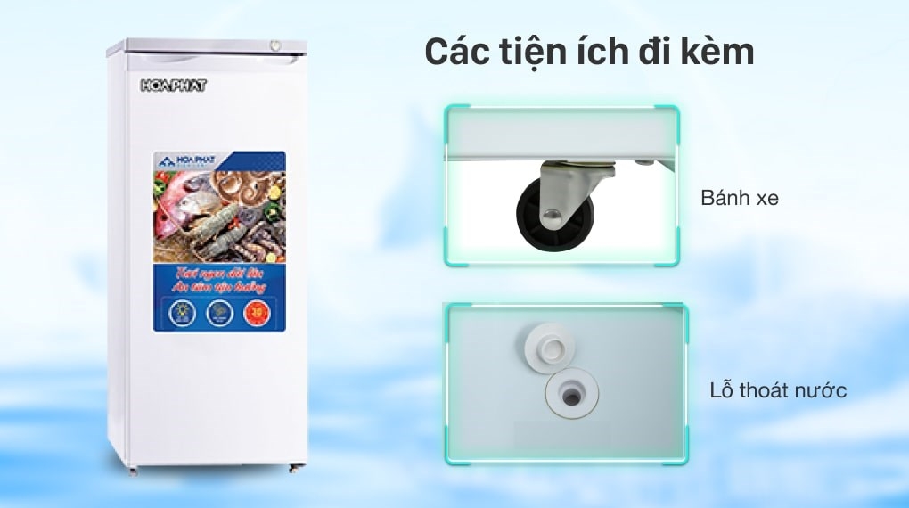 Tủ đông Hòa Phát 5 Ngăn Đông 147 lít HUF 350SR1