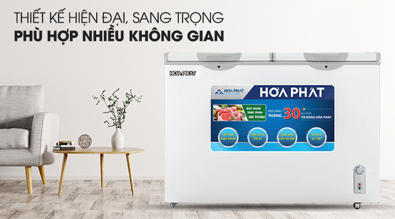 Tủ đông Hòa Phát 2 Ngăn Đông Mát 271 lít HCF 656S2Đ2