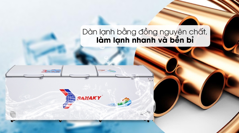 Tủ đông Sanaky 1 Ngăn Đông 1144 lít VH 1399HY