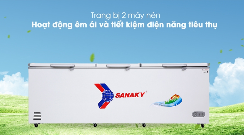 Tủ đông Sanaky 1 Ngăn Đông 900 lít VH 1199HY