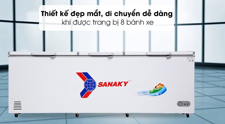 Tủ đông Sanaky 1 Ngăn Đông 1144 lít VH 1399HY