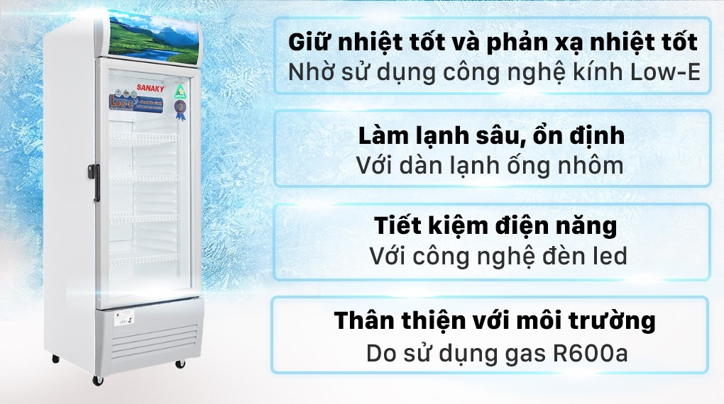 Tủ mát Sanaky 240 lít VH 308KL