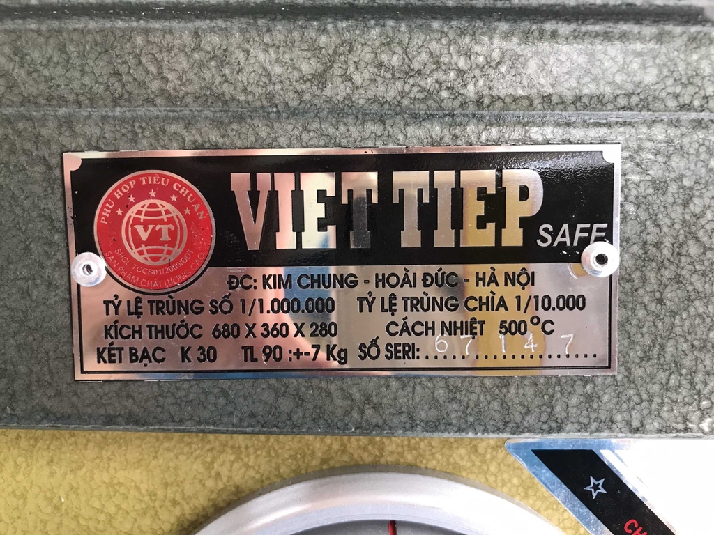 Két Sắt Việt Tiệp Khóa Cơ K30