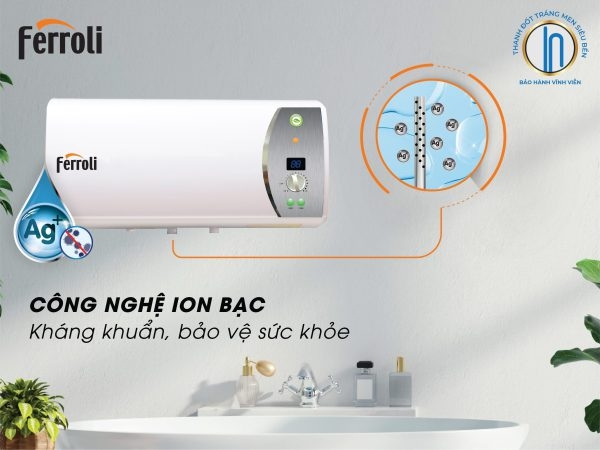 Bình Nóng Lạnh Ferroli 30 lít 2500W Verdi 30SE