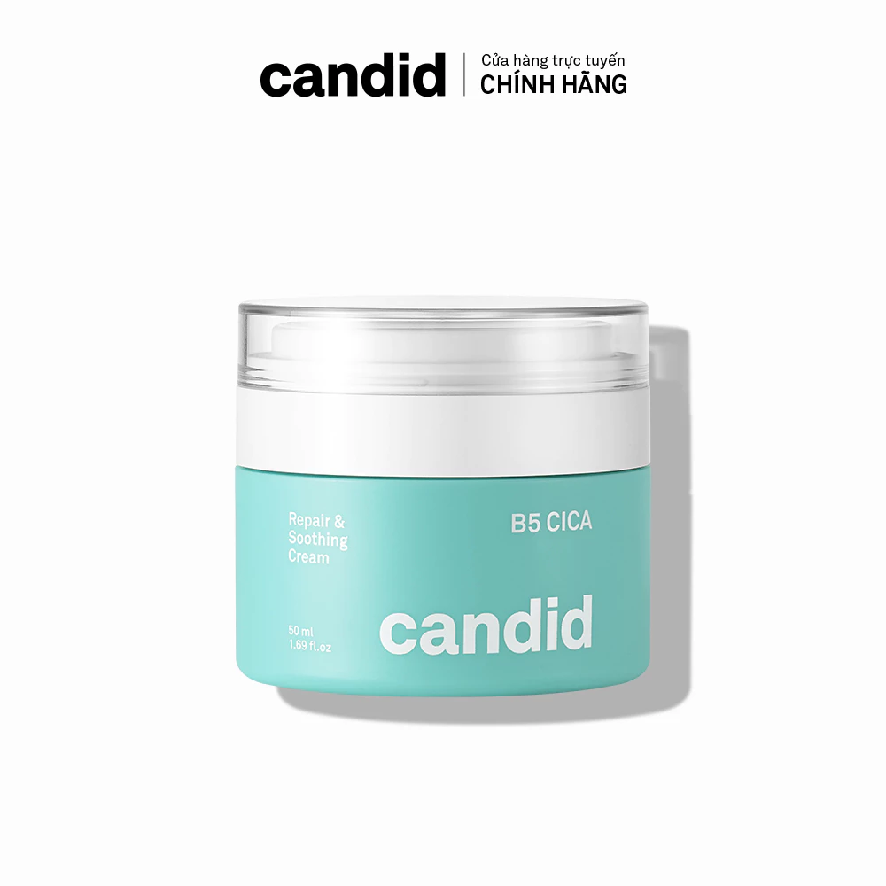 Kem Dưỡng Ẩm Hỗ Trợ Phục Hồi Da B5 CICA - Candid B5 CICA Repair & Soothing Cream 50ml