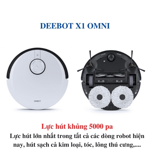 Robot Hút Bụi Lau Nhà Ecovacs DEEBOT X1 OMNI - Bản cao cấp nhất