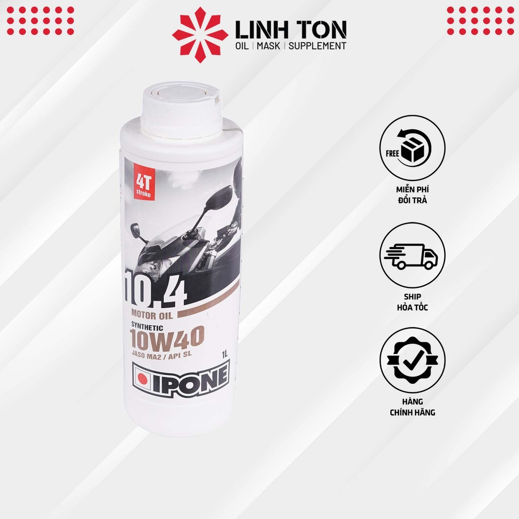 Nhớt xe máy 4T Ipone 10.4 10W-40 1L