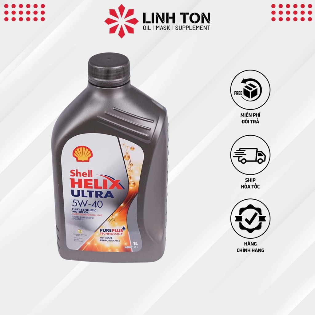 Nhớt tay ga và ô tô Shell Helix Ultra 5w40 nhập khẩu