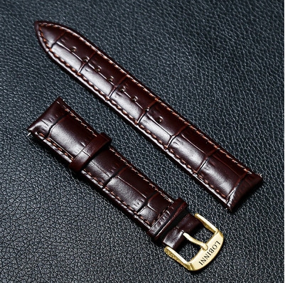 Dây da vân đồng hồ nam Lobinni - Khóa cài